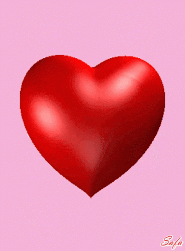 Red Heart With Name Safa