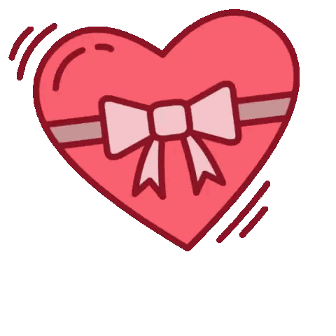 Red Heart With Pink Bow