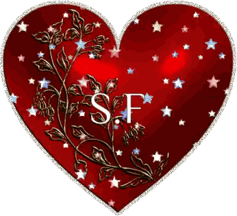 Red Heart With Sf Letter