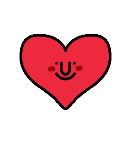 Red Heart With Smiling Face