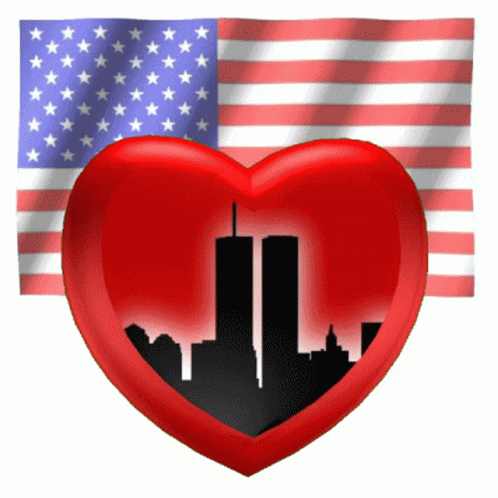 Red Heart With Twin Towers