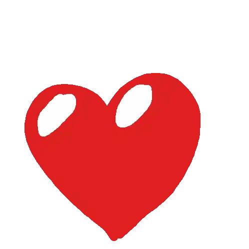 Red Heart With Two White Hearts