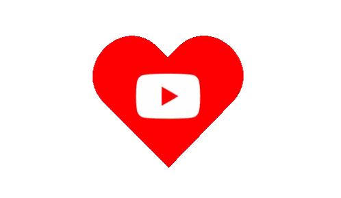 Red Heart With YouTube Logo