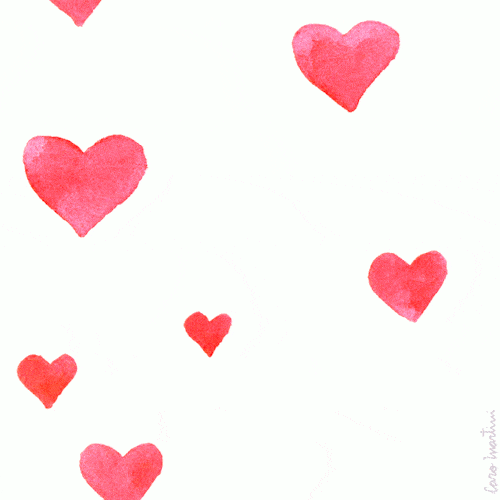 Red Hearts Background GIF