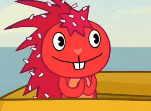 Red Hedgehog With White Spots On Head GIF