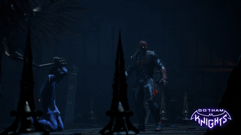 Red Hood Checking Out Surrounding GIF