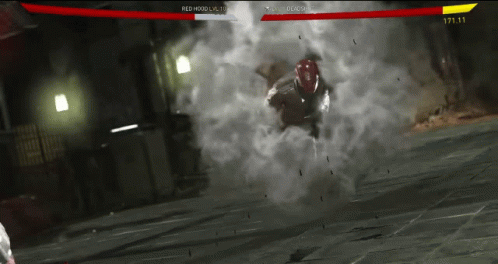 Red Hood Flying Kick Video Game GIF