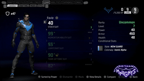 Red Hood Gotham Knights Statistics GIF