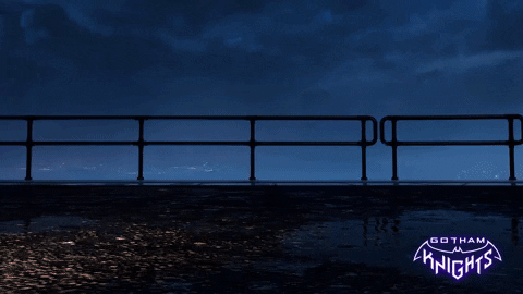 Red Hood Vaults Off Building. GIF