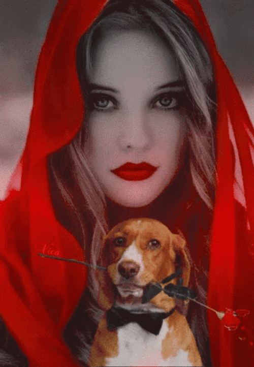 Red Hood Woman GIF