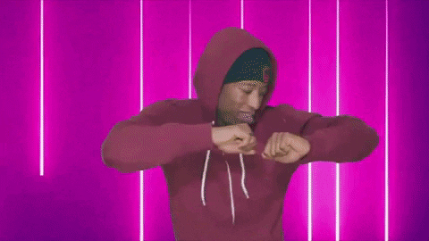 Red Hoodie Man Happy Dance Meme GIF