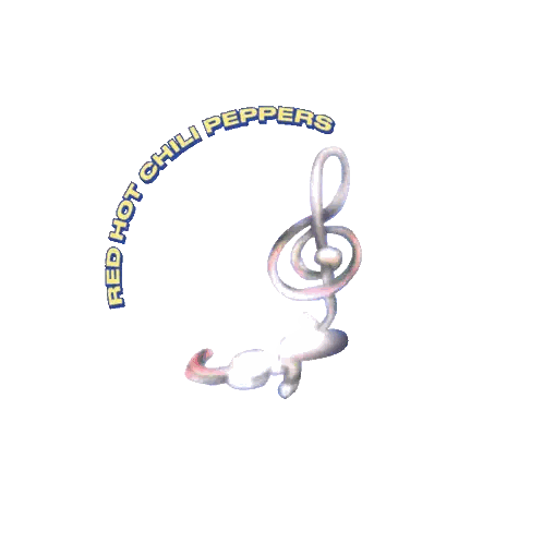 Red Hot Chili Peppers Logo with Treble Clef