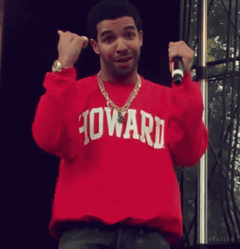 Red Howard Sweatshirt Man Holding Microphone Funny Face GIF