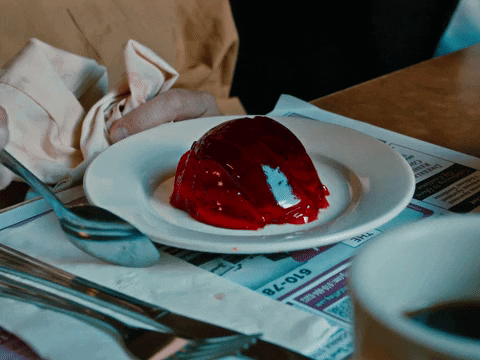 Red Jello Pudding Wobble Poke GIF