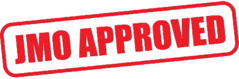 Red JMO Approved Stamp on White
