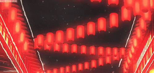 Red Lanterns Aesthetic GIF