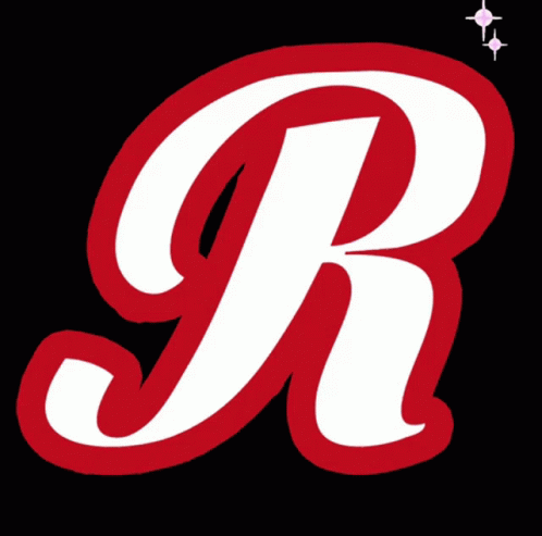 Red Letter R With White Outline GIF