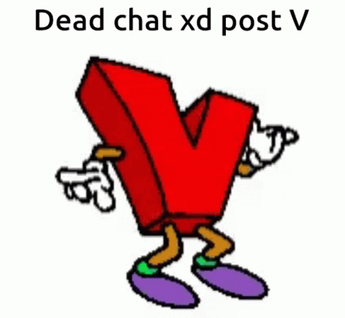 Red Letter Y With Arms and Legs Dead Chat XD