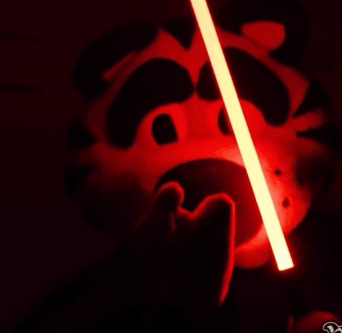 Red Light Beam From Hole GIF