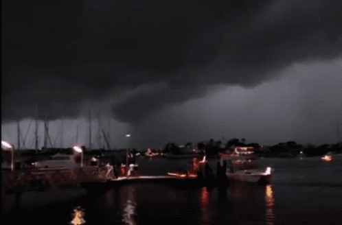 Red Lightning Destructive Force GIF