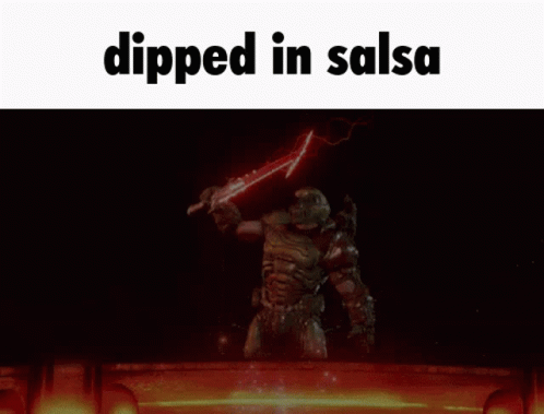 Red Lightning Dipped In Salsa GIF