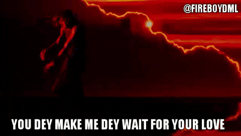 Red Lightning Man Make Me Wait For Love GIF