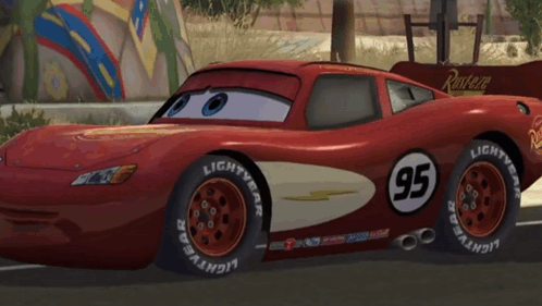 Red Lightning McQueen Race Car Number 95