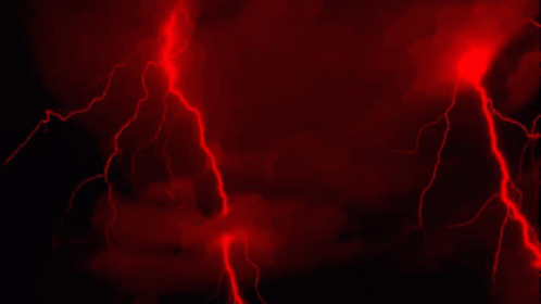 Red Lightning Symbol Of Danger GIF
