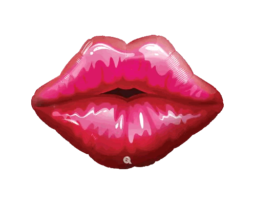 Red Lip Shape Balloon
