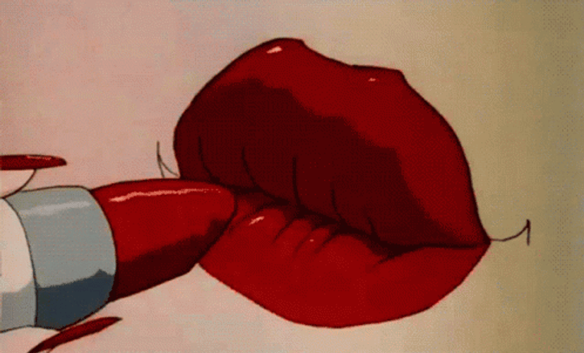 Red Lipstick Anime GIF