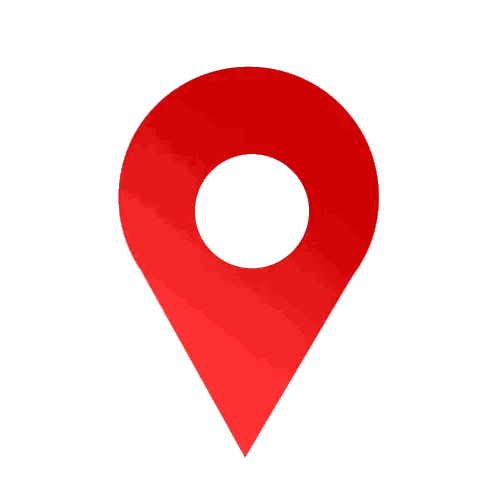 Red Location Pin with White Center