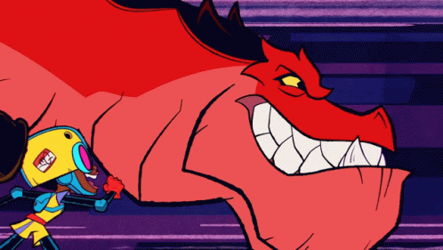 Red Monster Saying I Love You