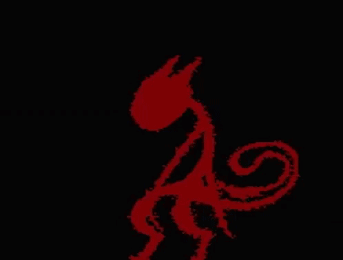 Red Monster Silhouette