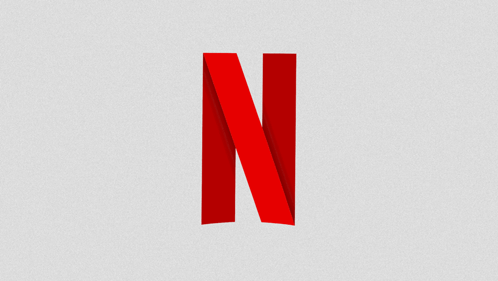 Red N With Shadow GIF