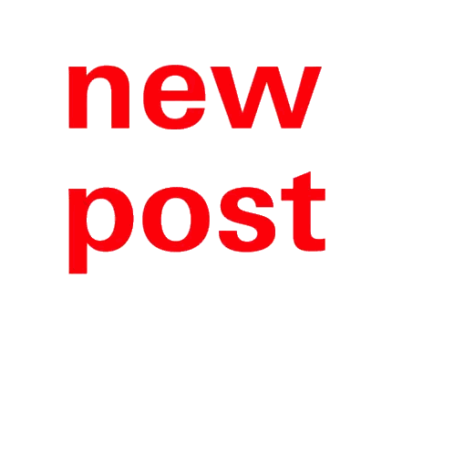 Red New Post Sign