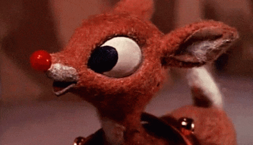 Red Nose Rudolph Is Happy GIF