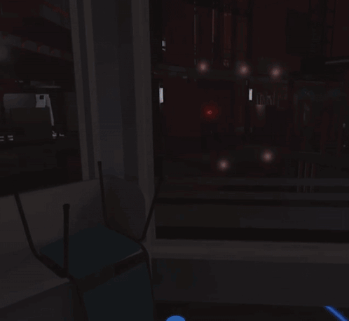Red Object With Glowing Ring