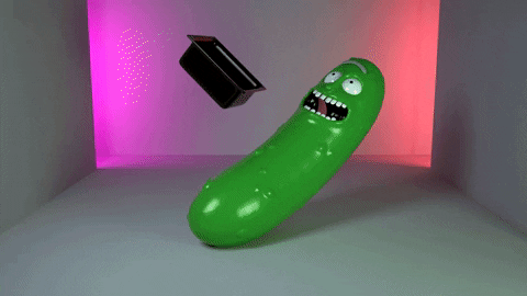 Red Paint On Pickle GIF