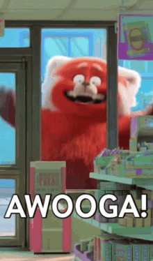 Red Panda Awooga Hype GIF