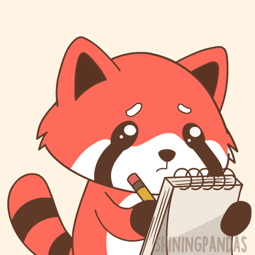 Red Panda Crying Holding I Miss You Sign