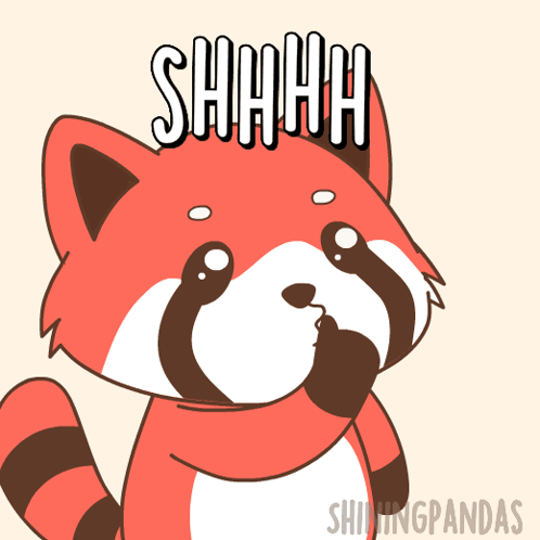 Red Panda Shhhh GIF