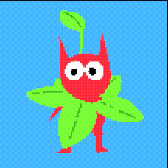 Red Pikmin Spinning GIF
