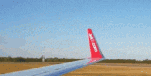 Red Plane Wing EasyJet