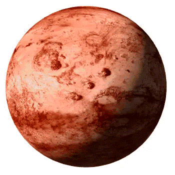 Red Planet With Spots