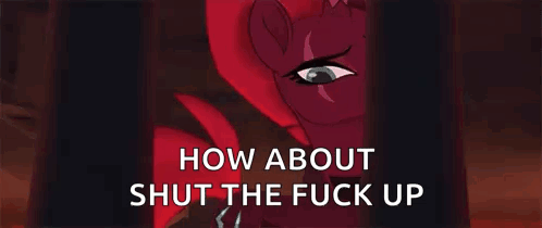 Red Pony How About Shut the Fuck Up