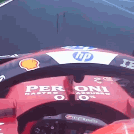 Red Race Car with Peroni