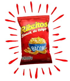 Red Ribzitos Bacon Chips Bag
