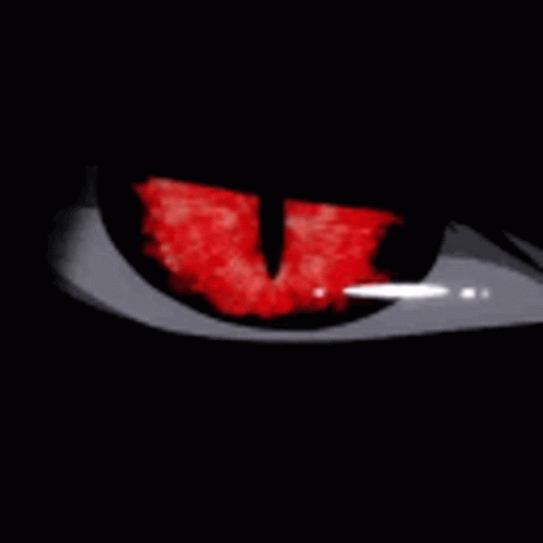Red Robot Eye Close-Up