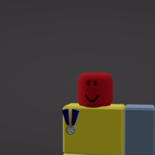 Red Robot With Medal GIF