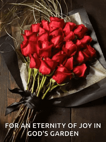 Red Rose Bouquet For Eternity of Joy
